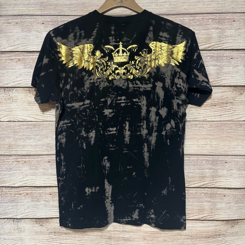 Impressions‎ Canada Crown Graphic Tee XL Black Gold T Shirt - Picture 4 of 7